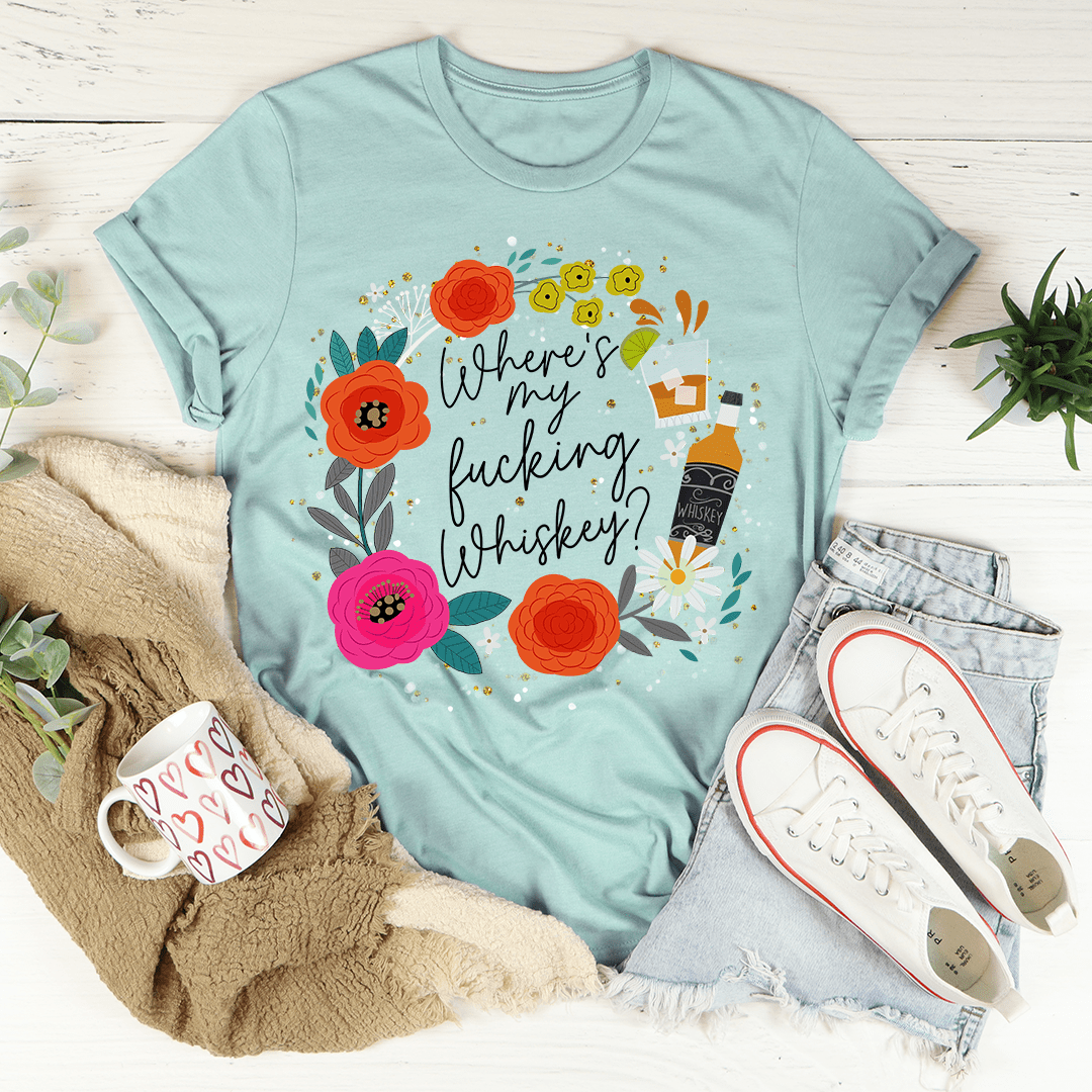Where's My Whiskey Tee - immagine 3