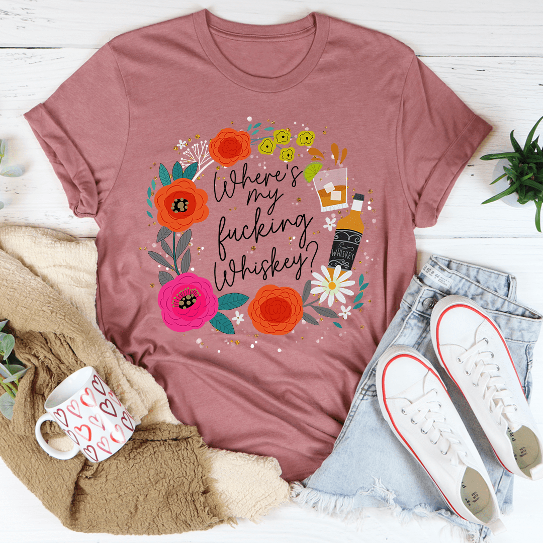 Where's My Whiskey Tee - immagine 24