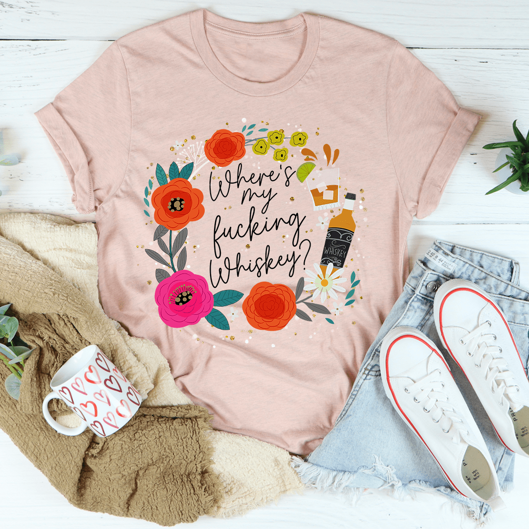 Where's My Whiskey Tee - immagine 10