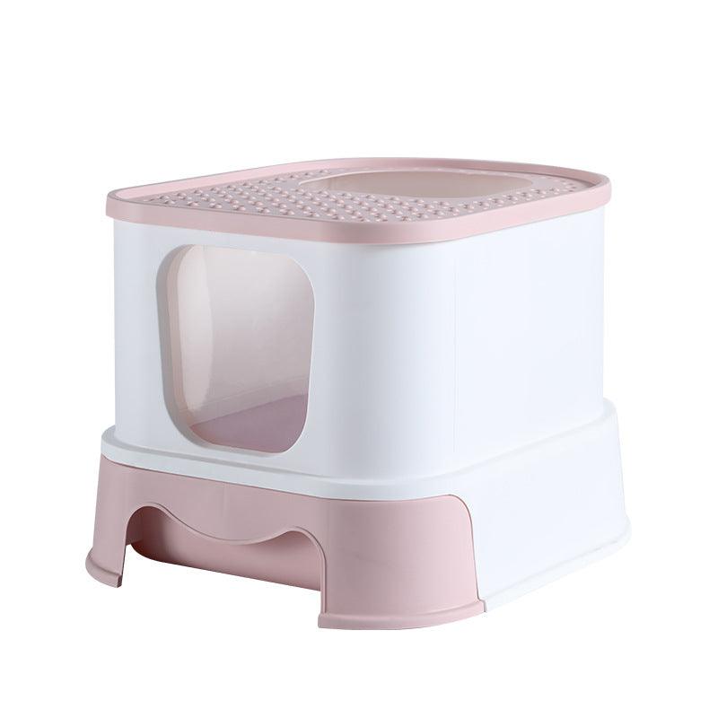 Splashguard Cat Litter Basin - Stylish And Practical Closed Design - immagine 7
