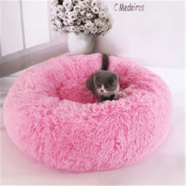 Luxuriously Cozy Round Plush Cat Mattress - immagine 11