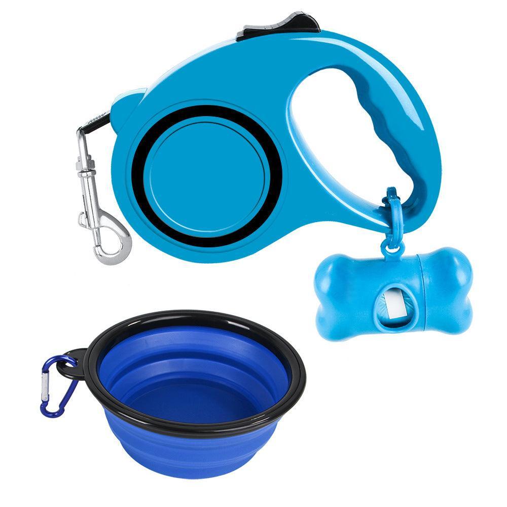 3-In-1 Dog Traction Rope And Folding Bowl Set - immagine 6