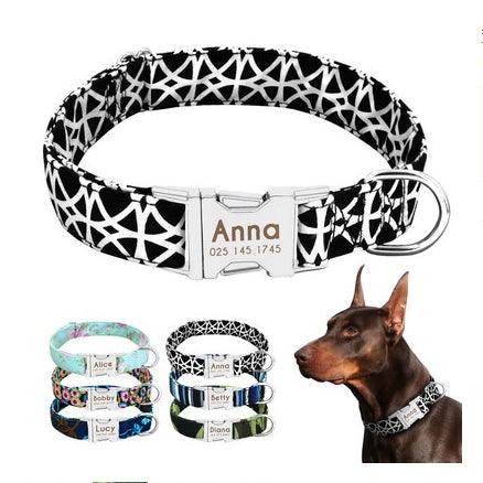 Personalized Pet Dog Collar With Engraved Name And Contact Details - Ideal For Large Dogs - immagine 24