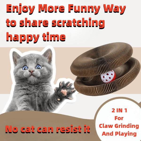 Magic Organ Foldable Cat Scratch Board Toy - immagine 2