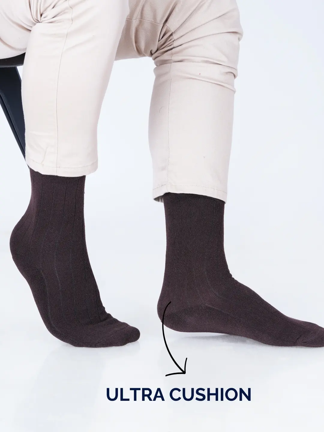 Premium Cotton Crew Dress Socks for Men and Women Pack of 2 Pairs - immagine 4
