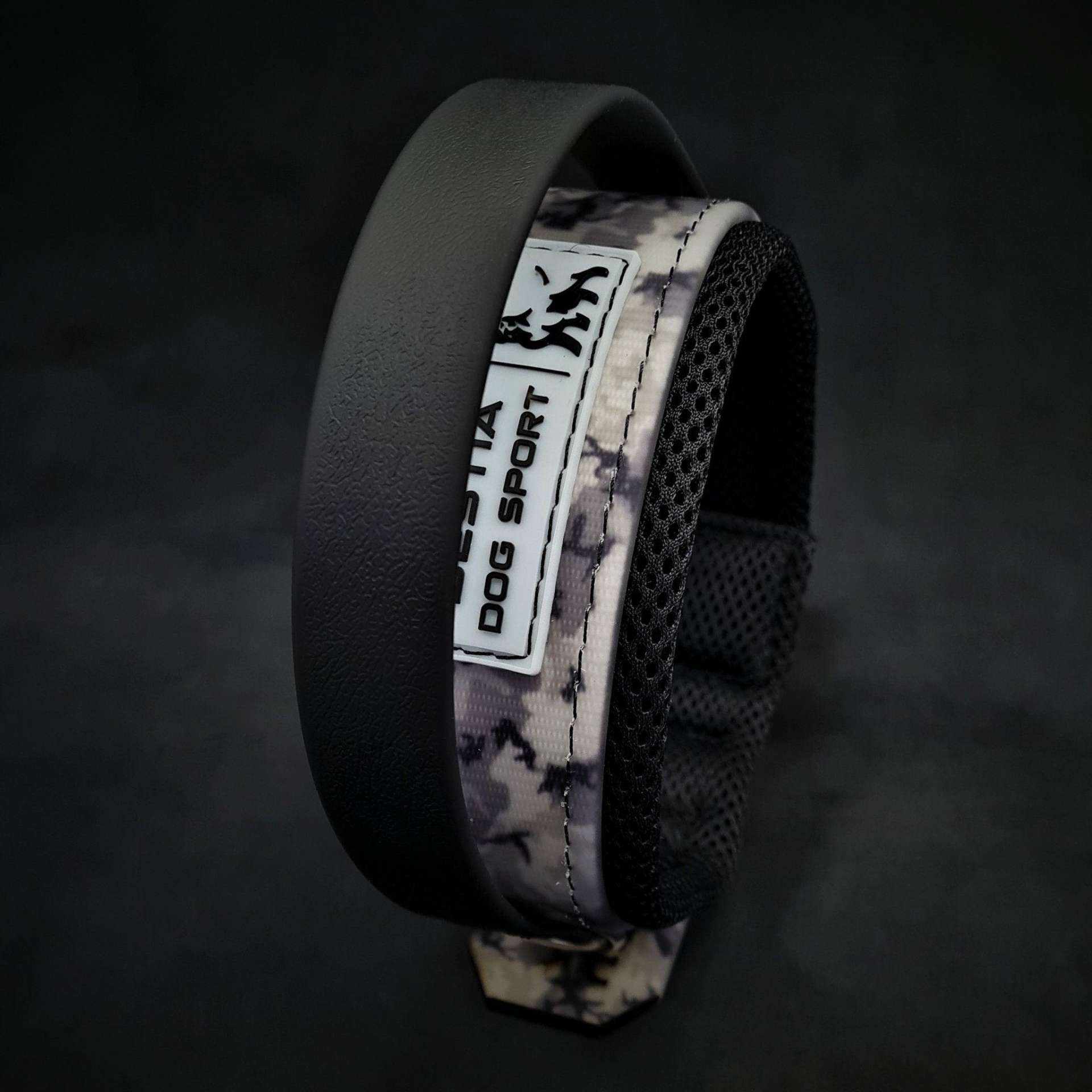 BESTIA DOG SPORT HANDLE COLLAR GREY CAMO - immagine 2
