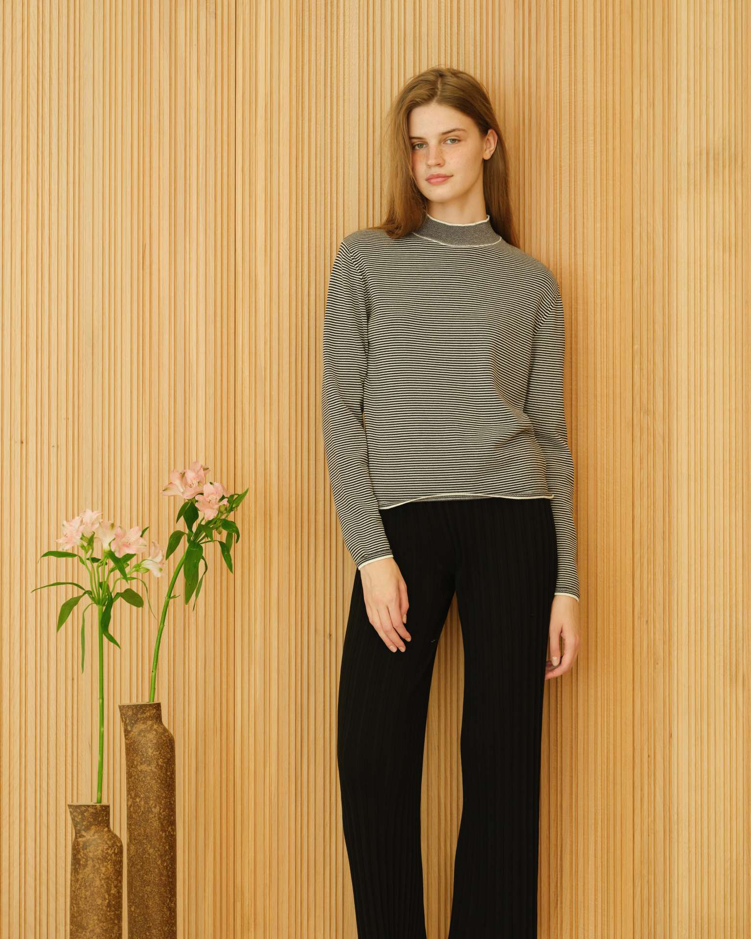 Pima Cotton Striped Crewneck - immagine 12