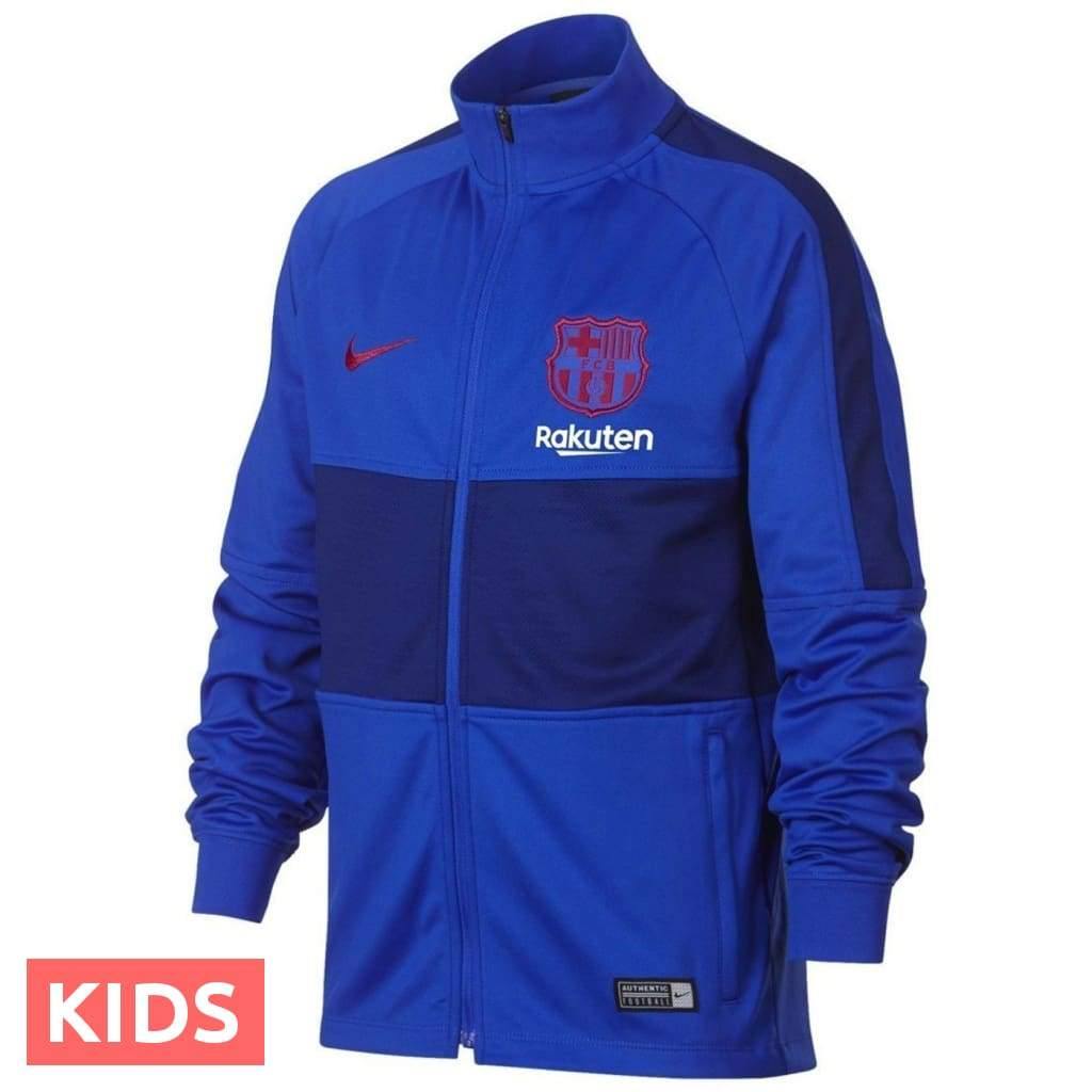 Kids - FC Barcelona blue training presentation Soccer tracksuit 2019/2020 - Nike - immagine 3