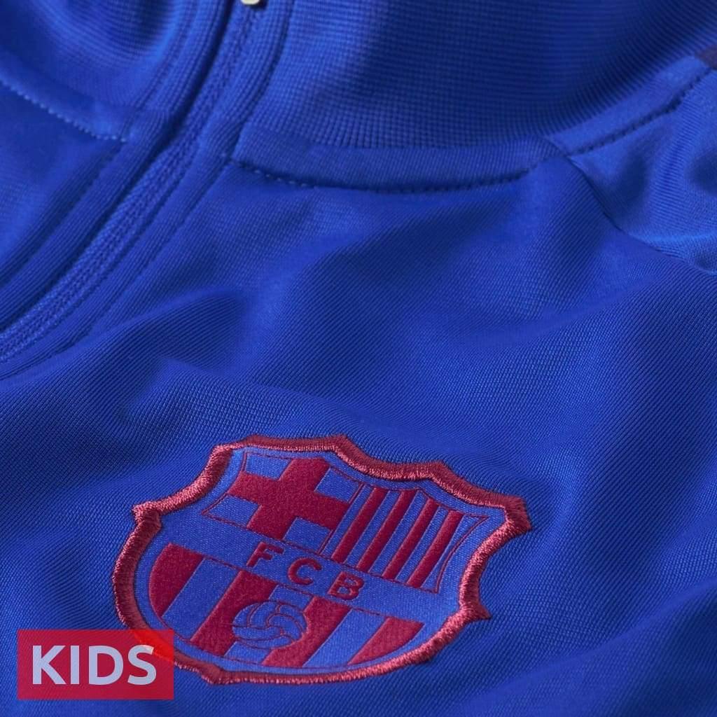 Kids - FC Barcelona blue training presentation Soccer tracksuit 2019/2020 - Nike - immagine 4