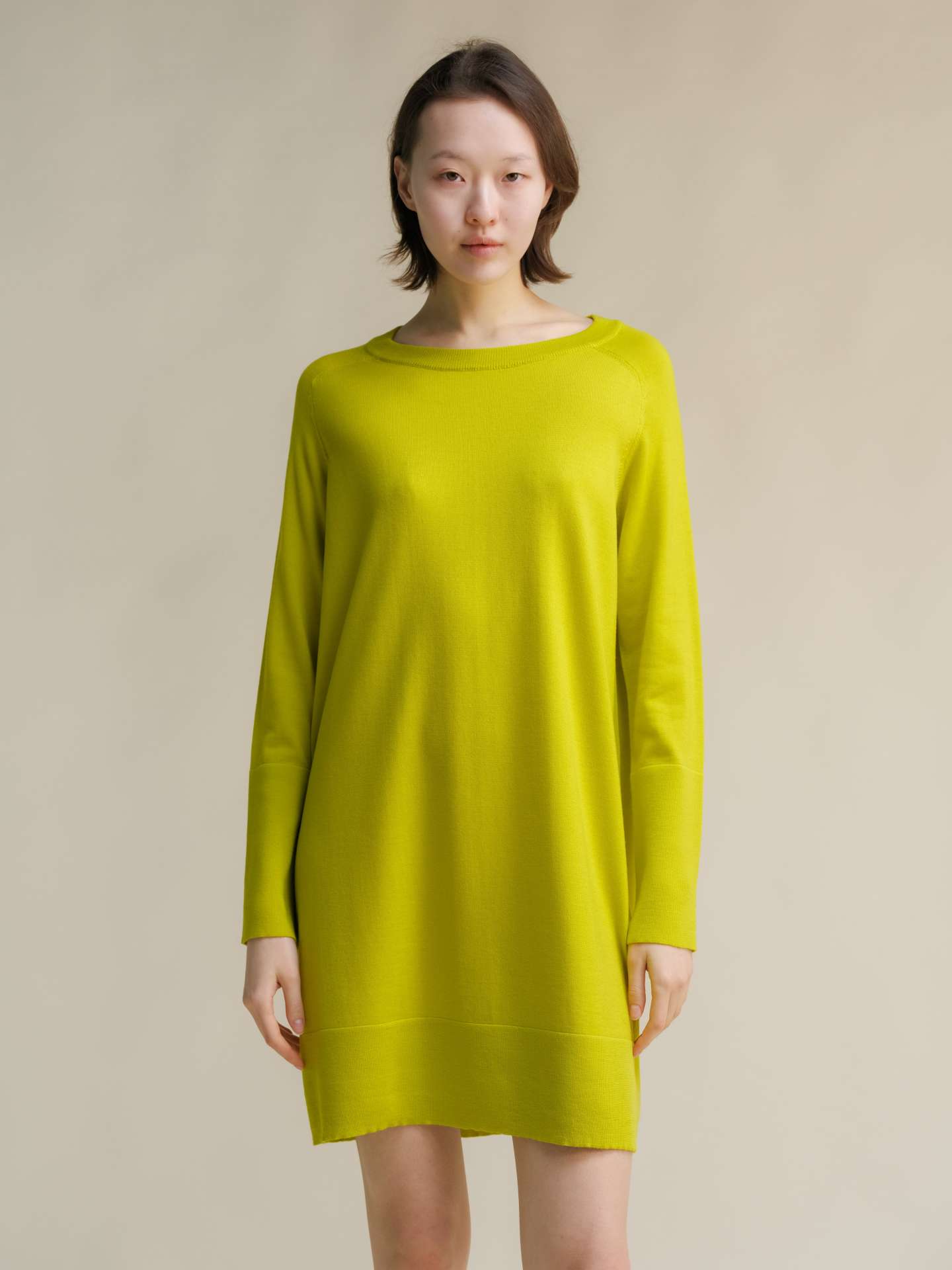 Extra Fine Merino Wool Crewneck Midi Dress - immagine 20