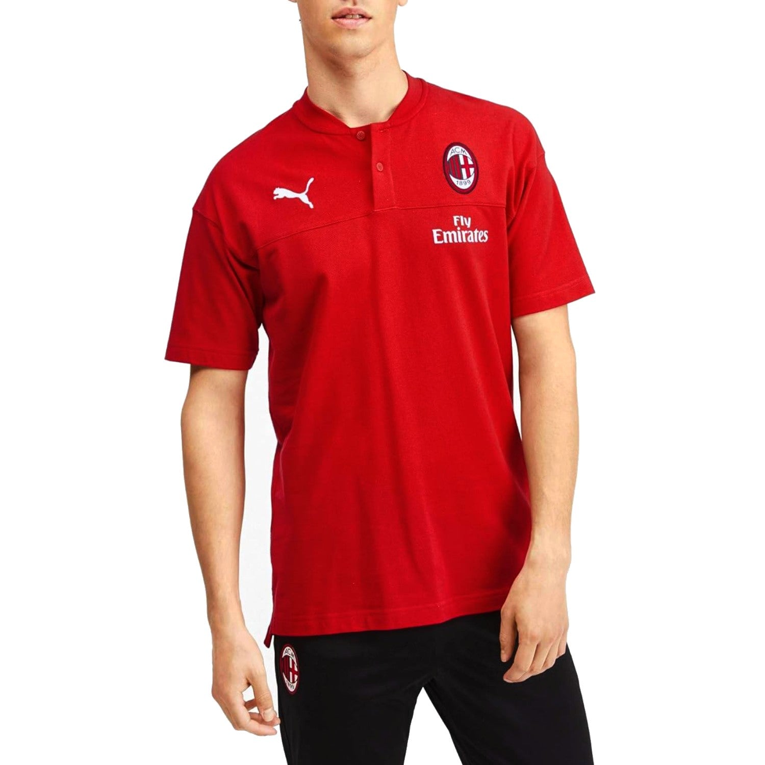 AC Milan casual presentation polo shirt 2020 - Puma - immagine 3