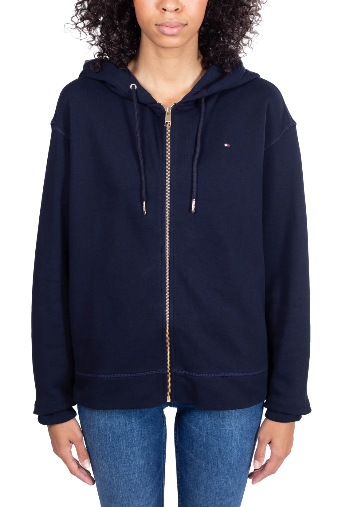TOMMY HILFIGER - Felpa donna basic con cappuccio - immagine 16