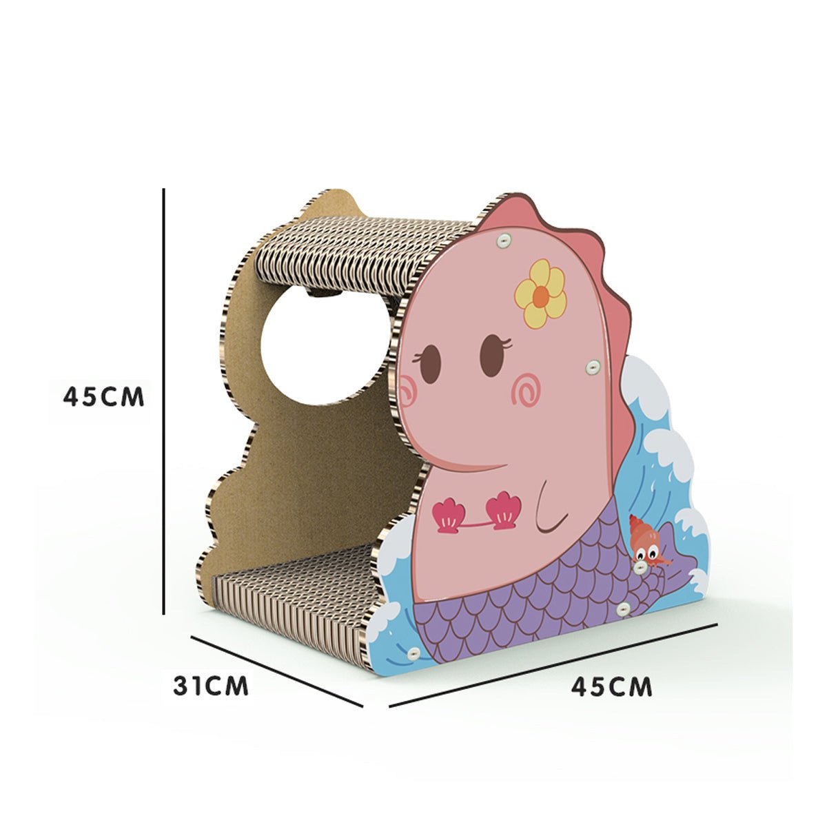 Little Dinosaur Pink Cat Scratching Board - immagine 4