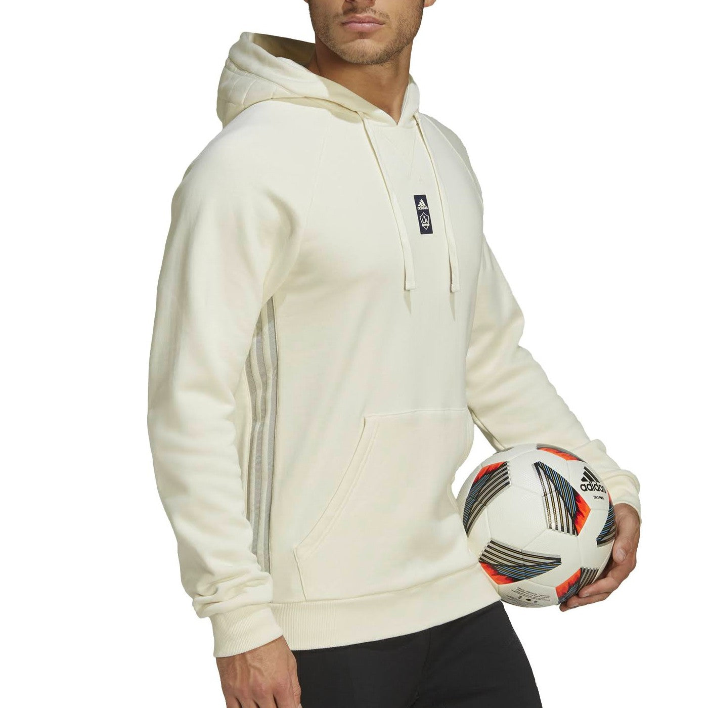 LA Galaxy casual Travel hooded presentation tracksuit 2022 - Adidas - immagine 2
