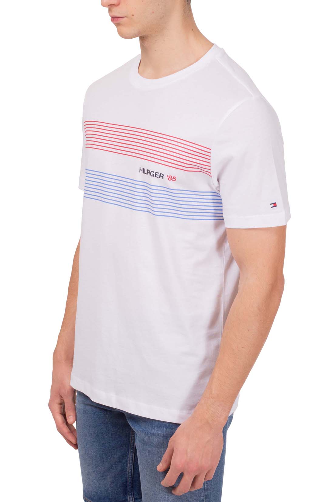 TOMMY HILFIGER - Men's T-shirt with flag logo - Size XXL - immagine 20