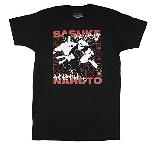 Naruto Shippuden Sasuke vs Naruto Fight T-Shirt - immagine 9