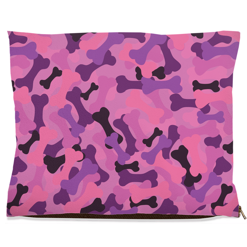 Bone Camo Pink Dog Bed - immagine 11
