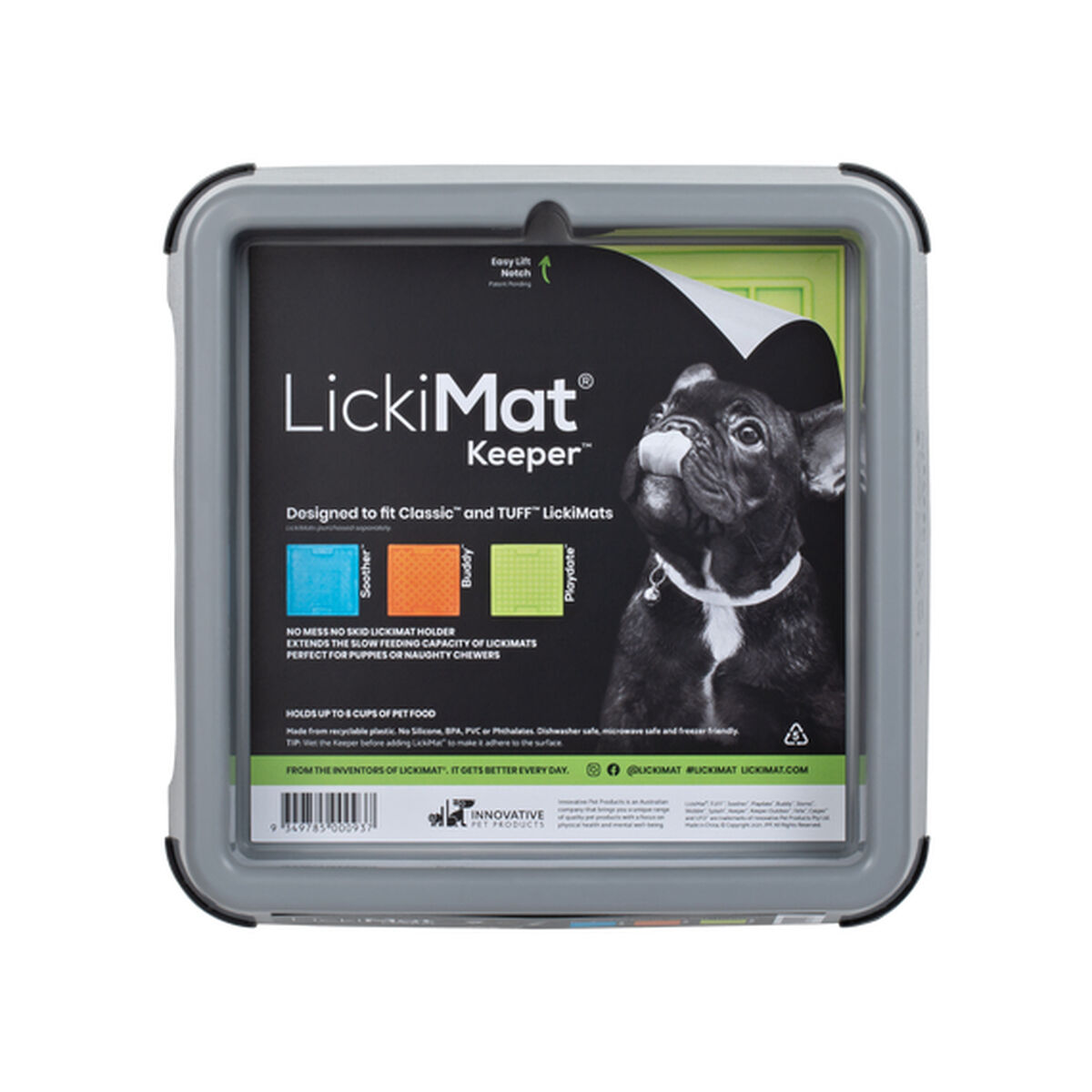 Dog Feeder Lickimat Indoor Keeper Grey polypropylene - immagine 3