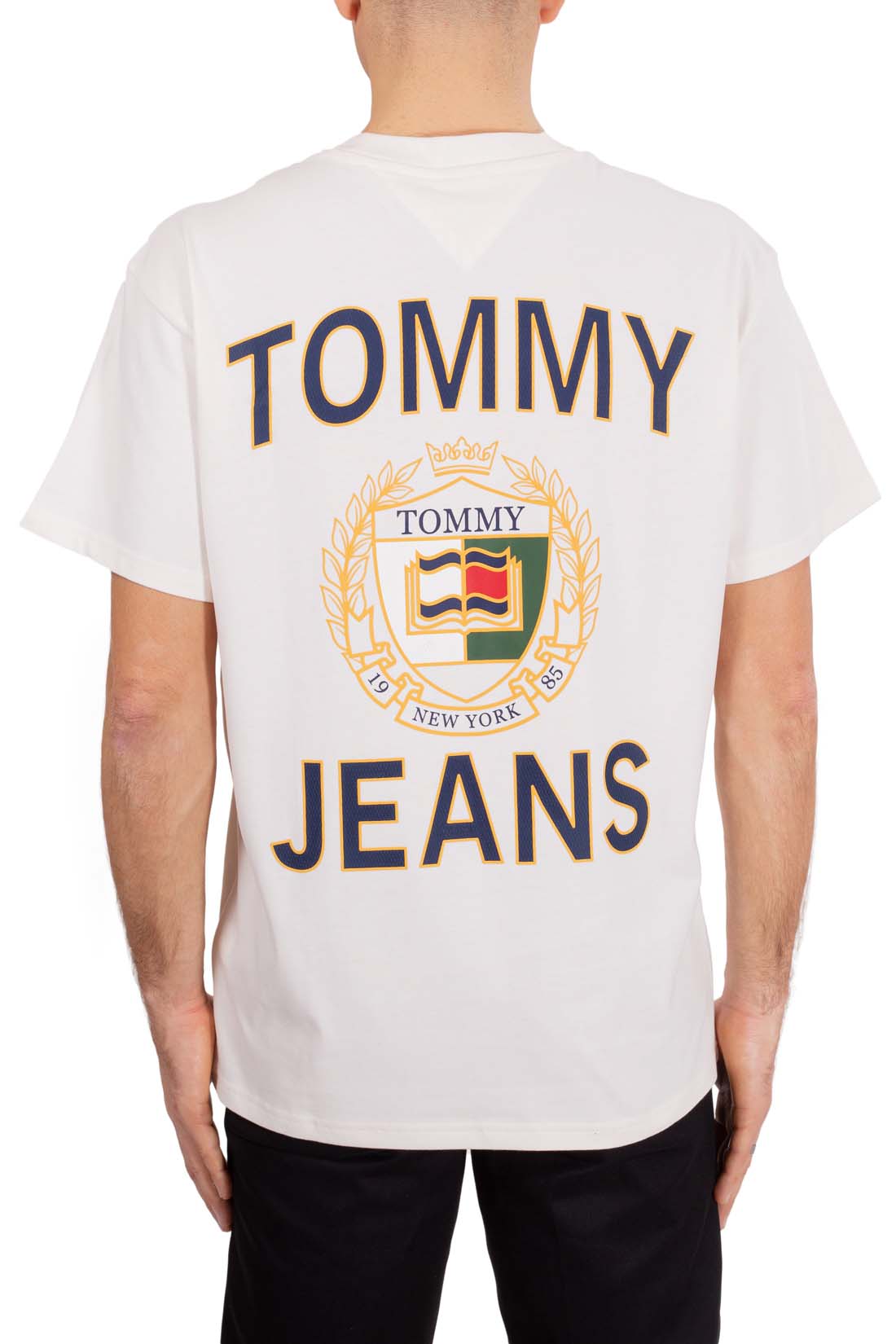 TOMMY JEANS - Men's relaxed T-shirt with double logo print - Size L - immagine 7