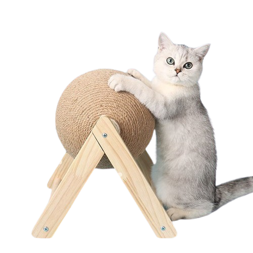 Cat Scratching Ball Toy Kitten Sisal Rope Ball Board Grinding Paws Toys Cats Scratcher Wear-resistant Pet Furniture supplies - immagine 2