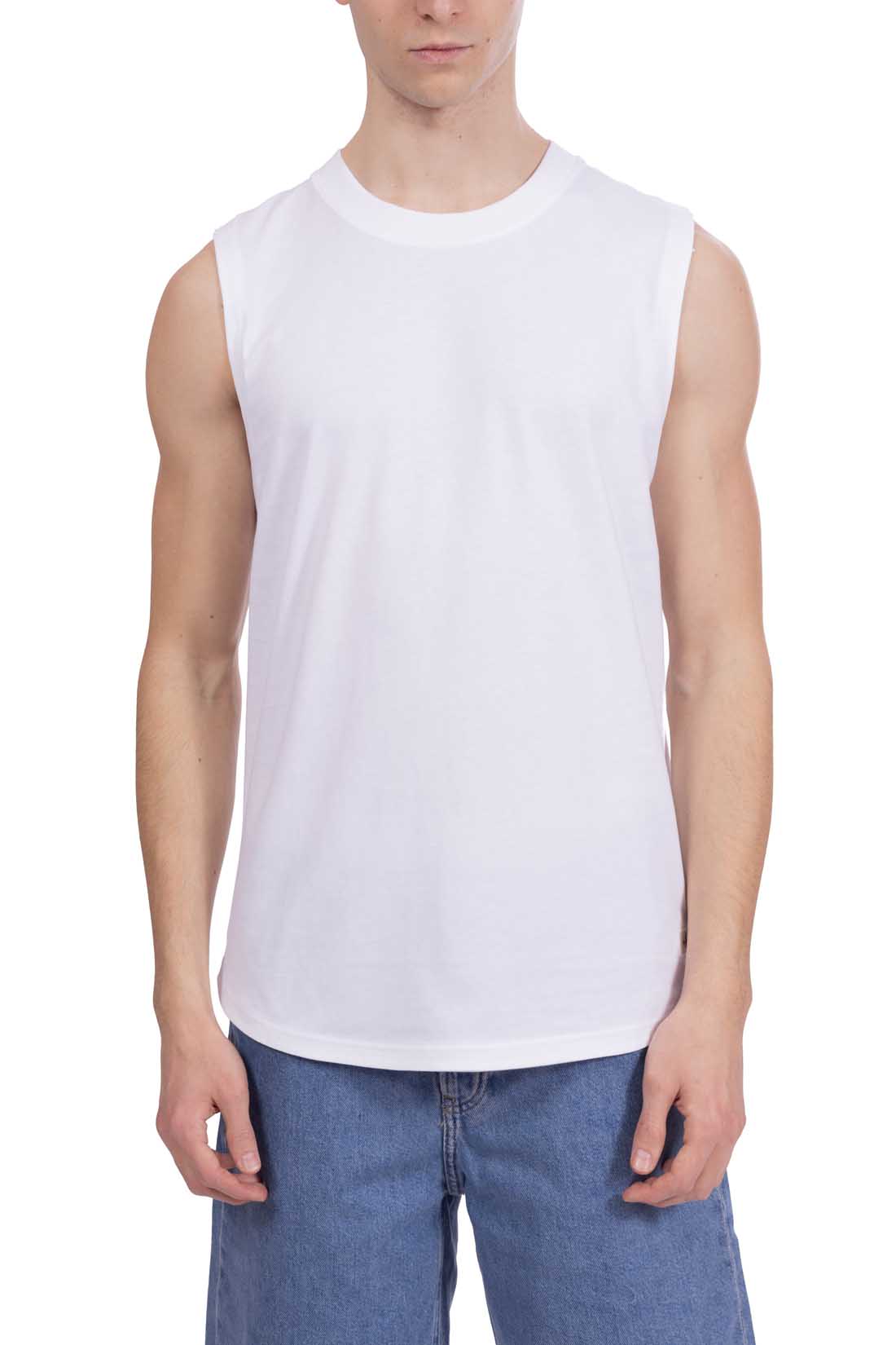 CALVIN KLEIN JEANS - Canotta uomo lunga con patch logo  - Taglia L - immagine 30