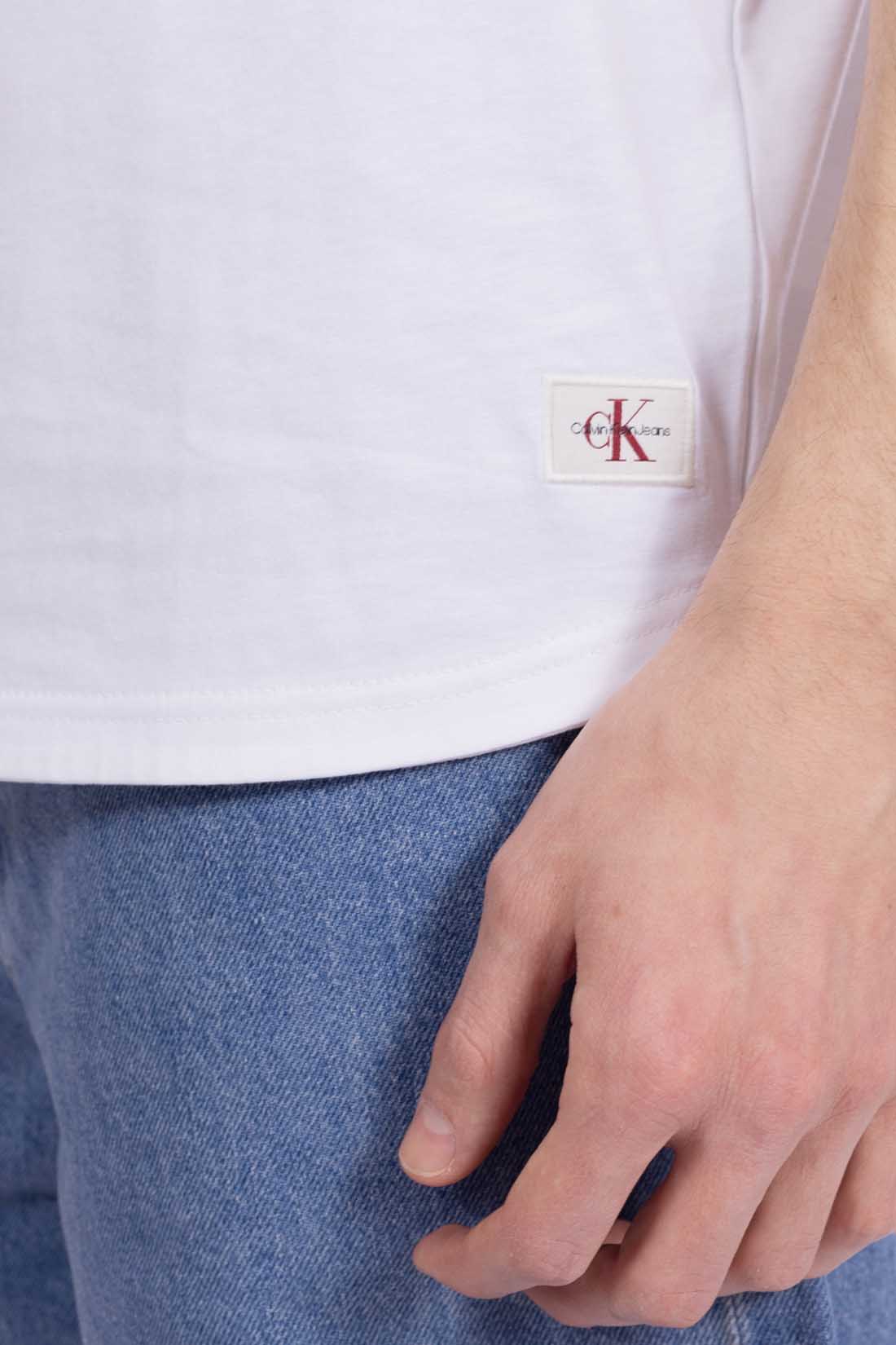 CALVIN KLEIN JEANS - Canotta uomo lunga con patch logo  - Taglia L - immagine 13
