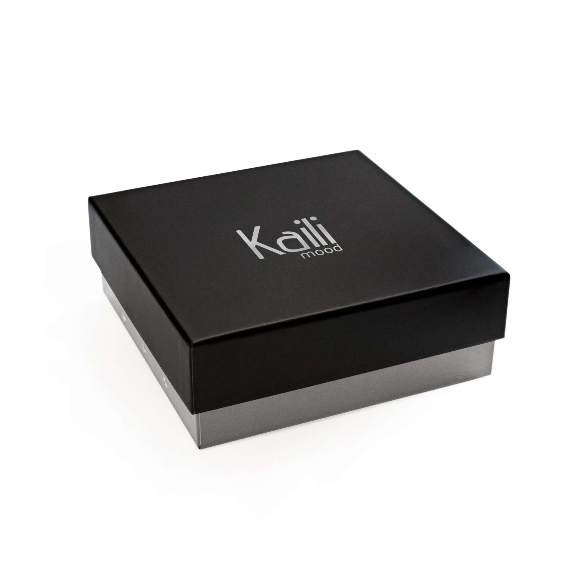 K4004HB | Cintura Intrecciata in Elastico/Pelle. Colore Testa Moro/Corda. Fibbia Nickel Satinato. Dimensioni: cm 120x3,5x0,5 (giro vita cm 105). Confezione: Gift Box rigido fondo/coperchio - immagine 5
