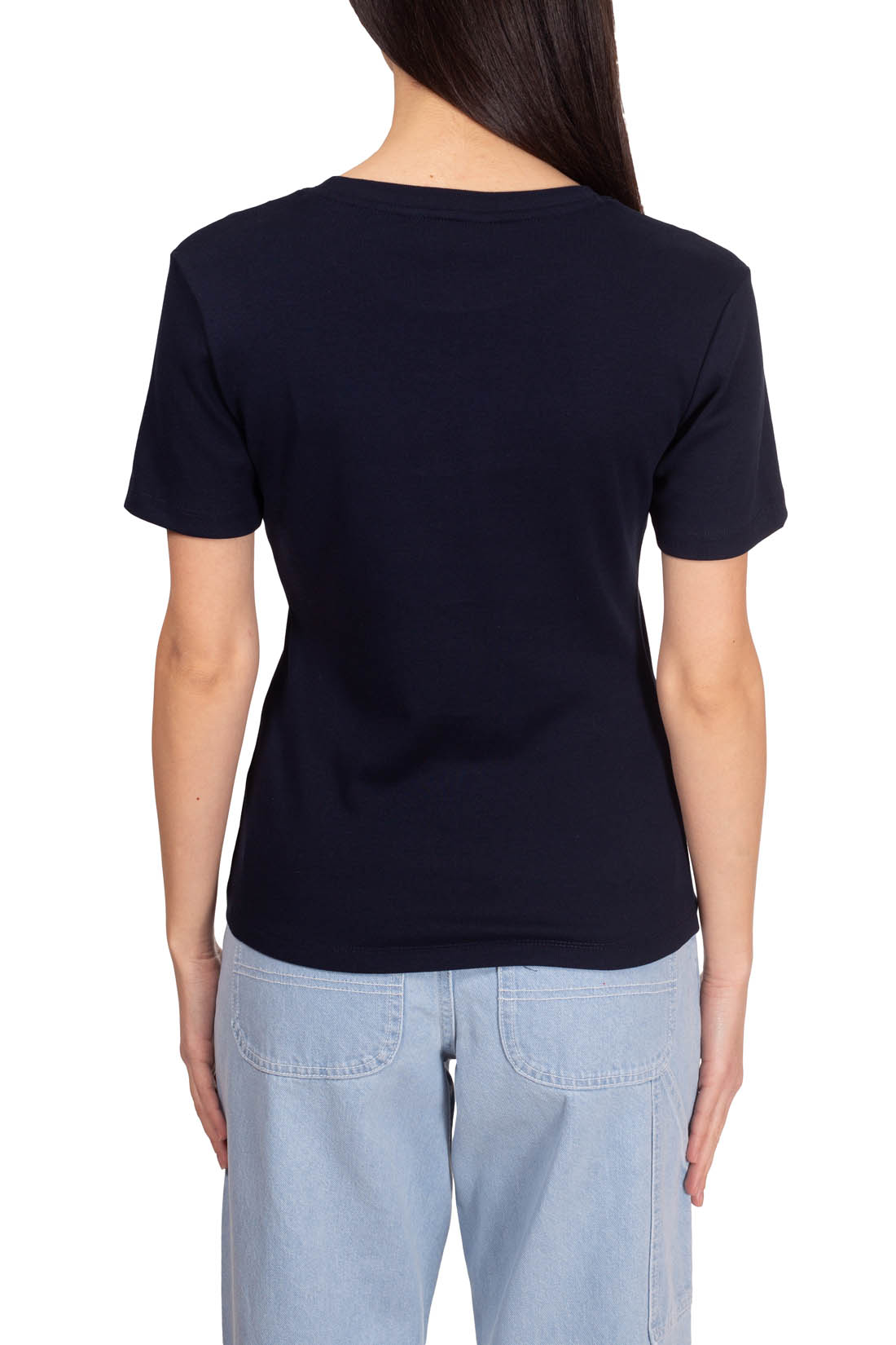 TOMMY HILFIGER - Women's slim logo T-shirt  - Size L - immagine 15