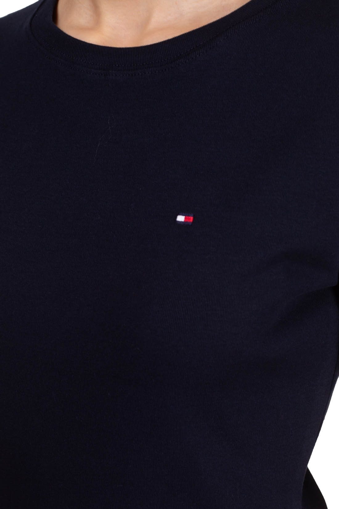 TOMMY HILFIGER - Women's slim logo T-shirt  - Size L - immagine 13