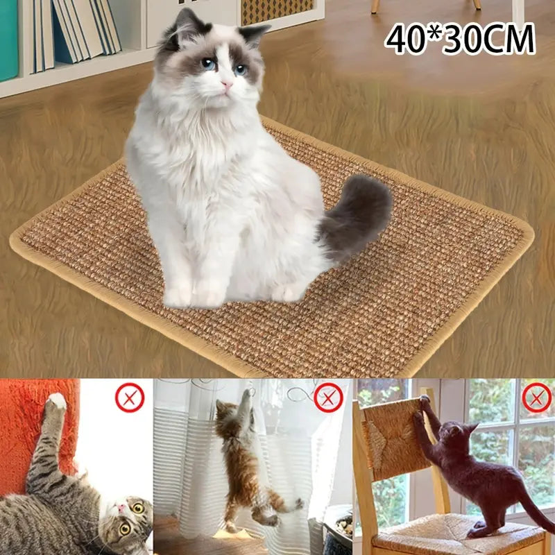 Premium Natural Sisal Cat Scratcher Mat: Durable Protection for Your Furniture - immagine 5