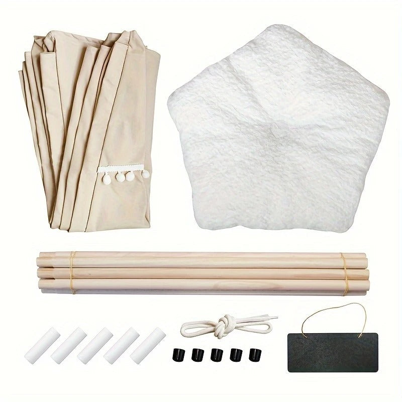 Linen Pet Teepee Bed - immagine 3