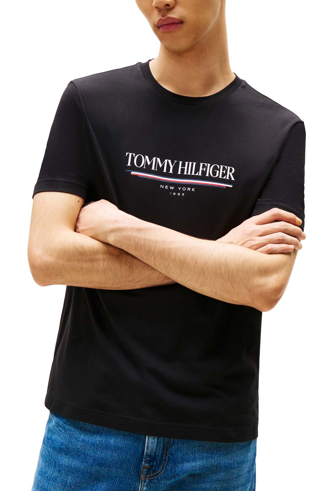 TOMMY HILFIGER - Men's logo T-shirt - Size L - immagine 8