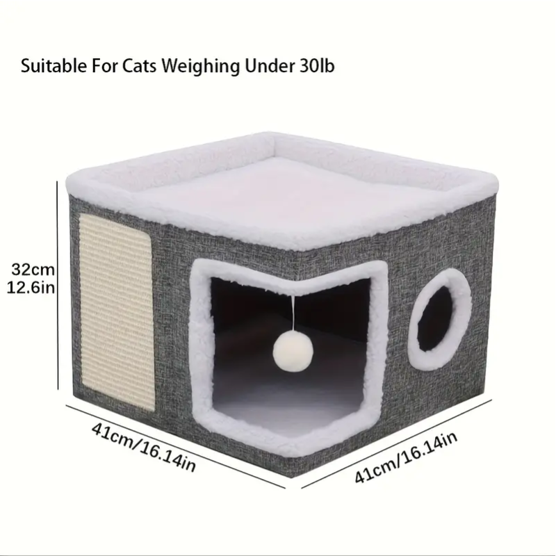 Double-Layer Cat Bed Cave Sofa - immagine 3