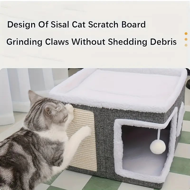 Double-Layer Cat Bed Cave Sofa - immagine 4