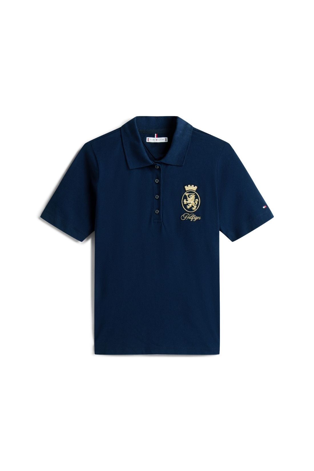 TOMMY HILFIGER - Polo donna regular con stemma logo - Taglia L - immagine 10