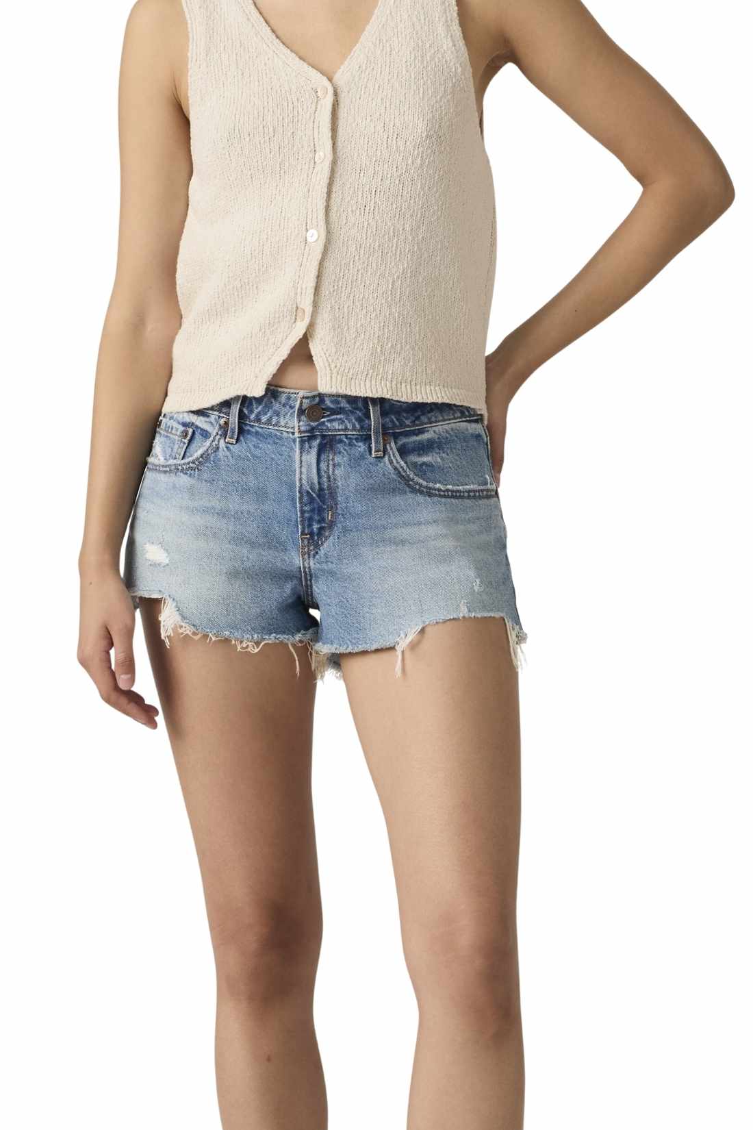 LEVI'S - Women's denim shorts - Size 30 - immagine 49