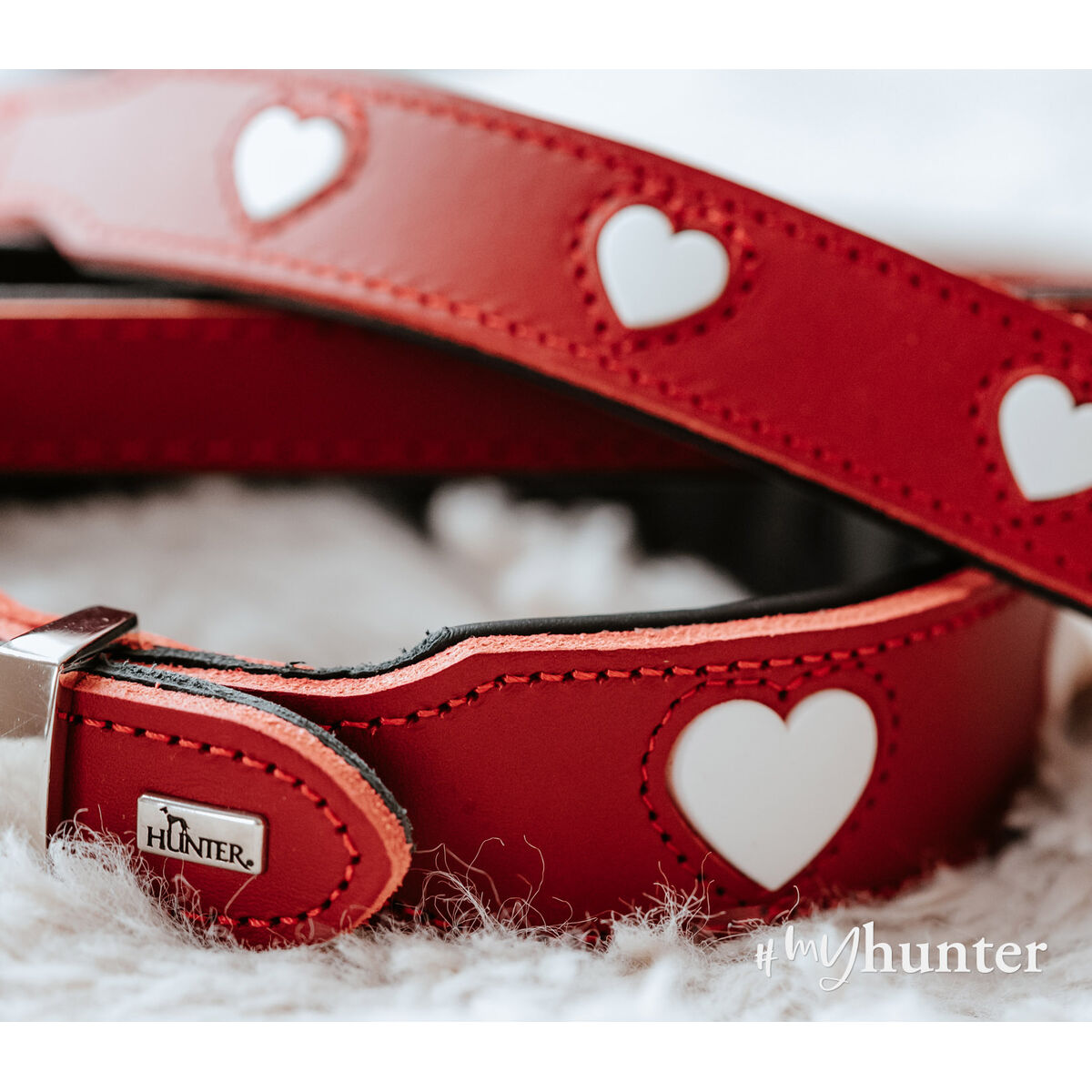 Dog collar Hunter Love Red XS 24-28 cm - immagine 5