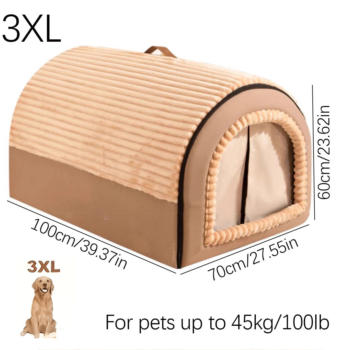 All-Season Pet Bed Kennel for Small to Large Pets - immagine 5