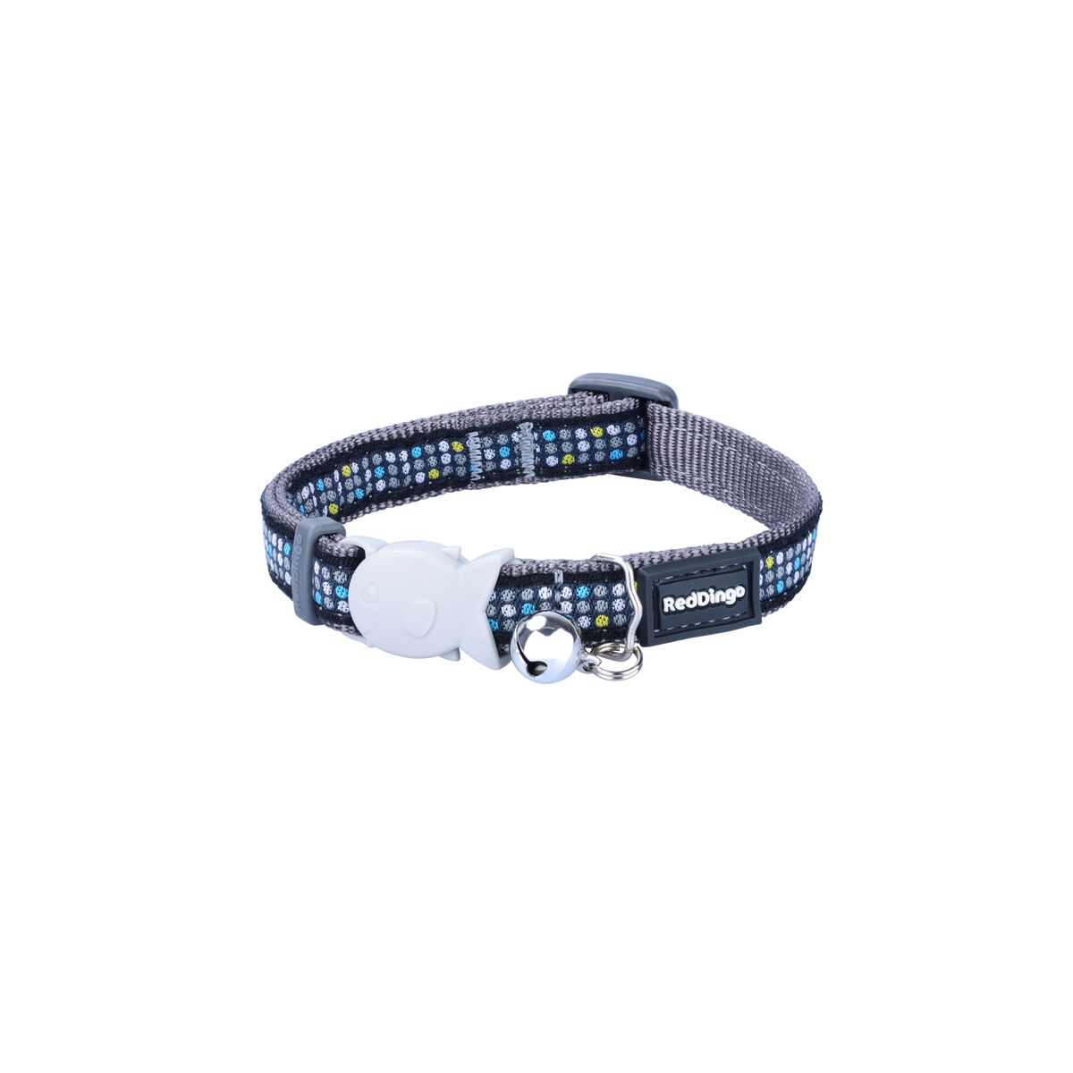 Cat Collar Red Dingo Modern on Cool 20-32 cm Grey - immagine 2