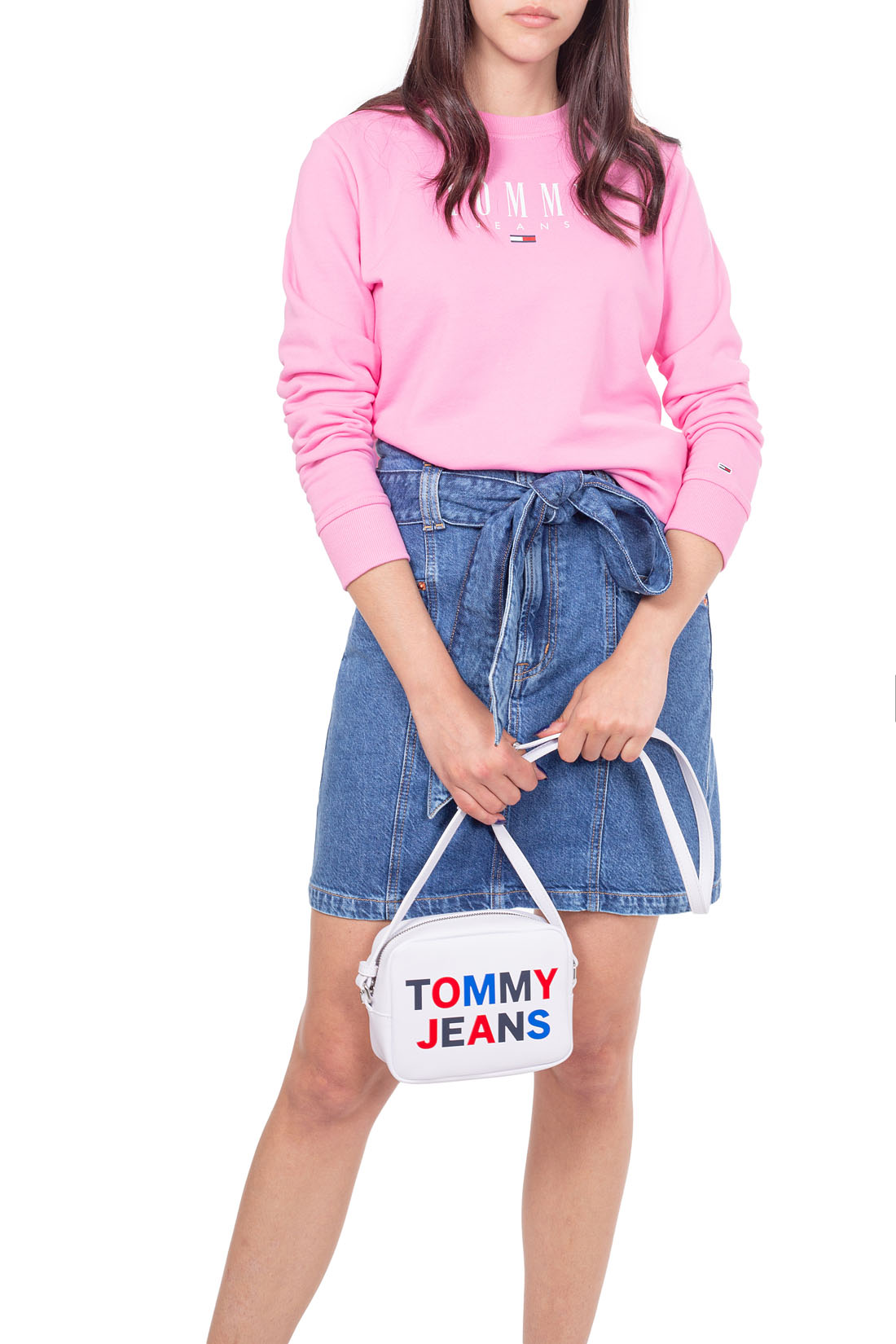 TOMMY JEANS - Mom fit miniskirt with matching belt - immagine 12