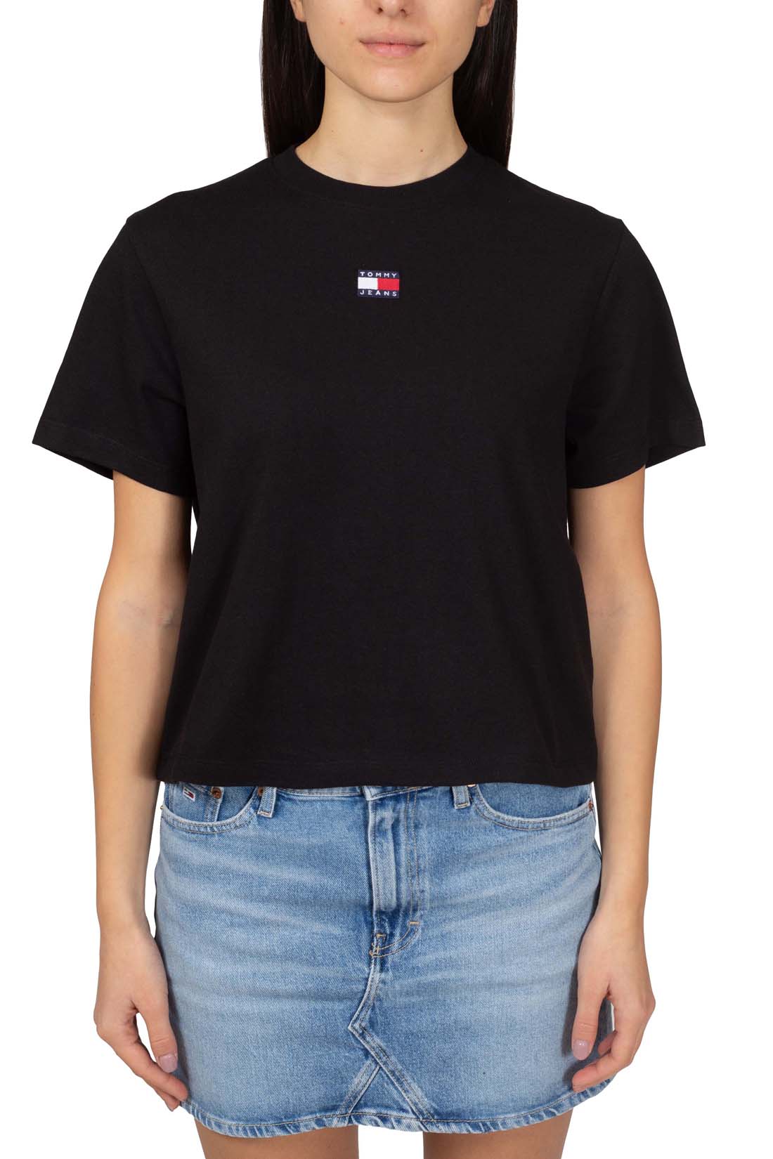 TOMMY JEANS - Women's boxy T-shirt with logo badge - immagine 6