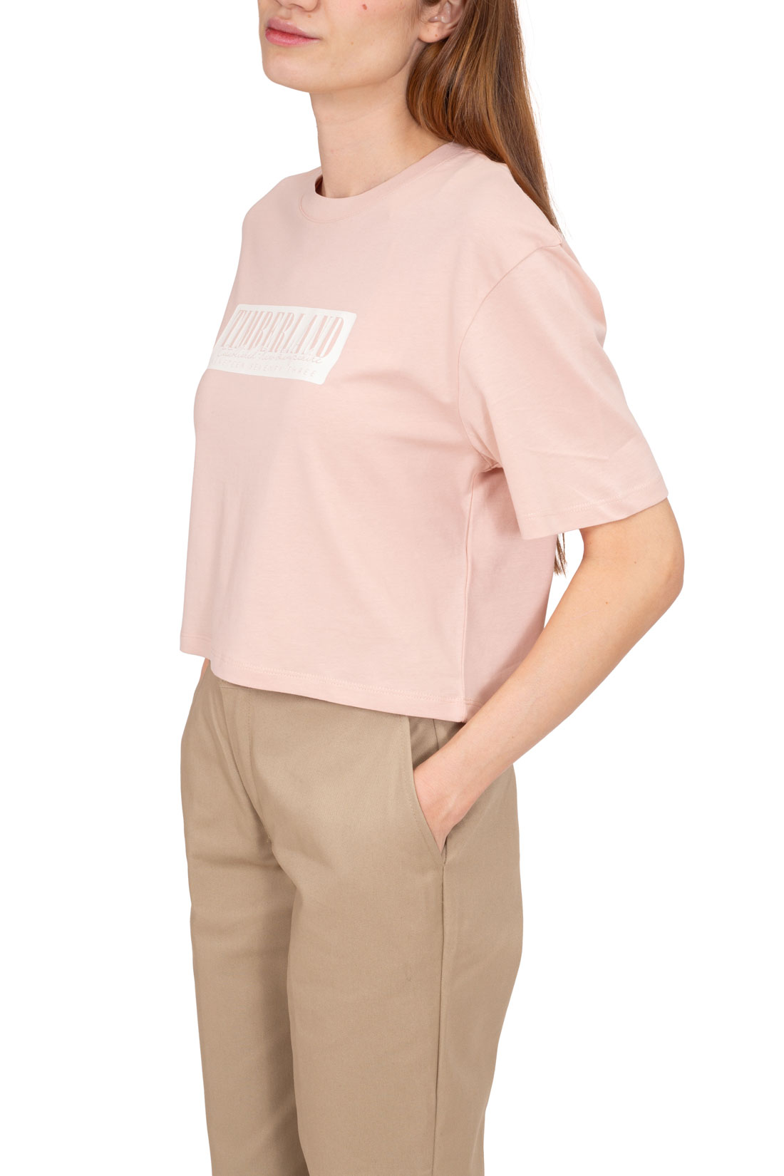 TIMBERLAND - Women's relaxed crop T-shirt with logo  - Size M - immagine 14