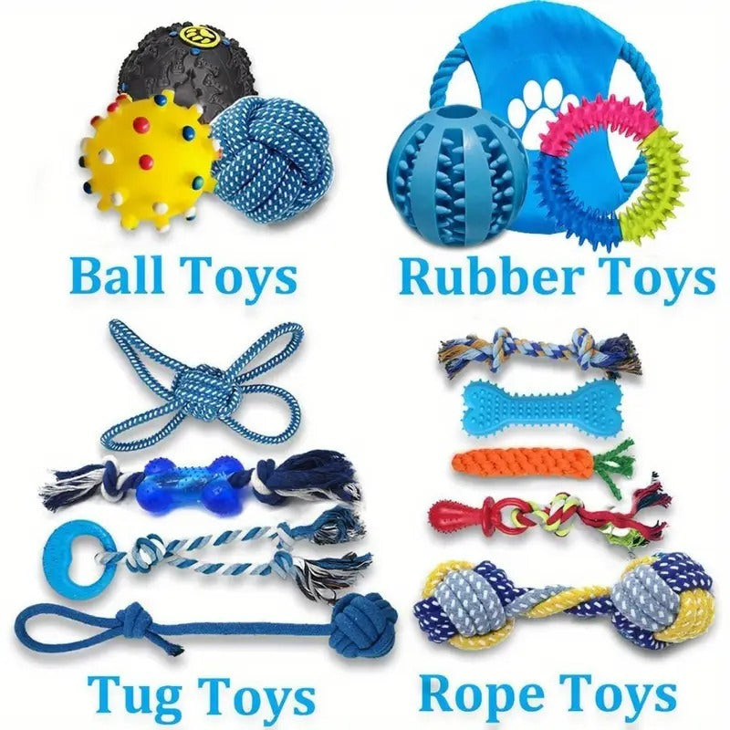 Dog Chew Toy Set Assortment (15-Pack) - immagine 3