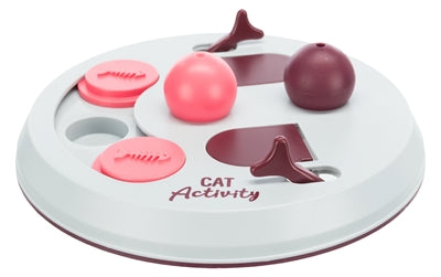 Trixie Cat Activity Flip Board Berry Pink Light Grey