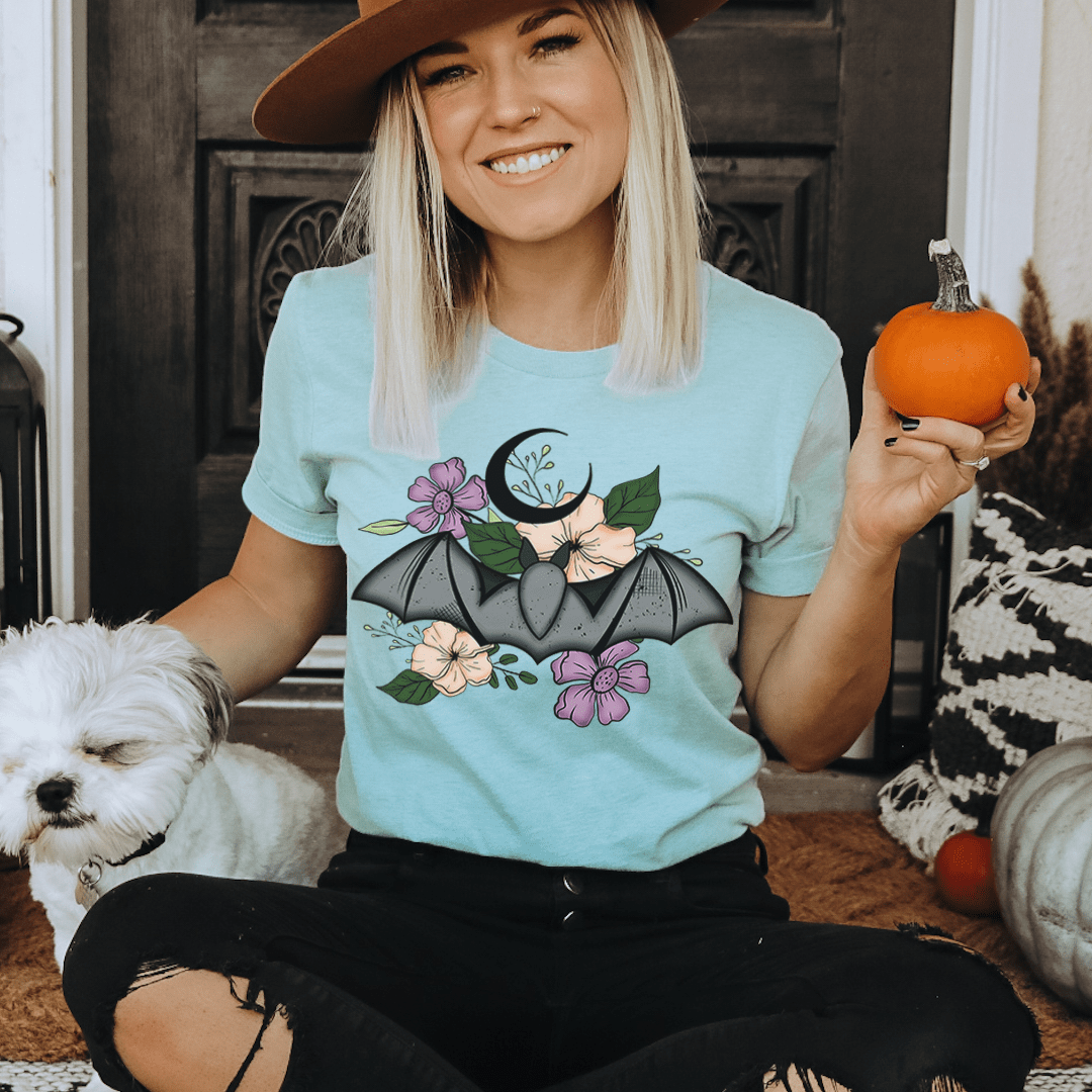 Floral Bat T-Shirt - immagine 3