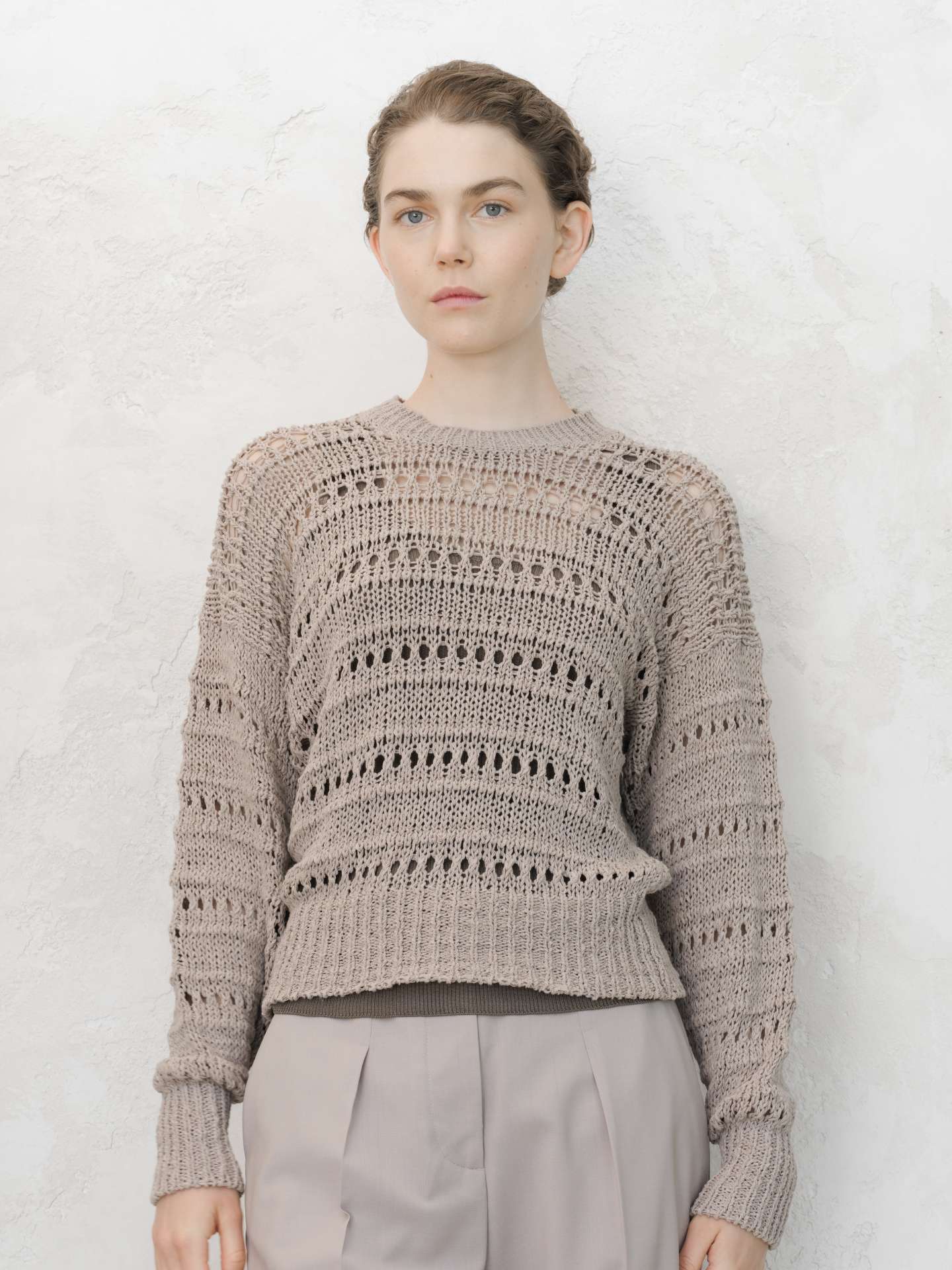 Cotton Crochet Crewneck - immagine 7