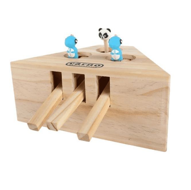 Engaging Wooden Cat and Hamster Interactive Toy - immagine 9