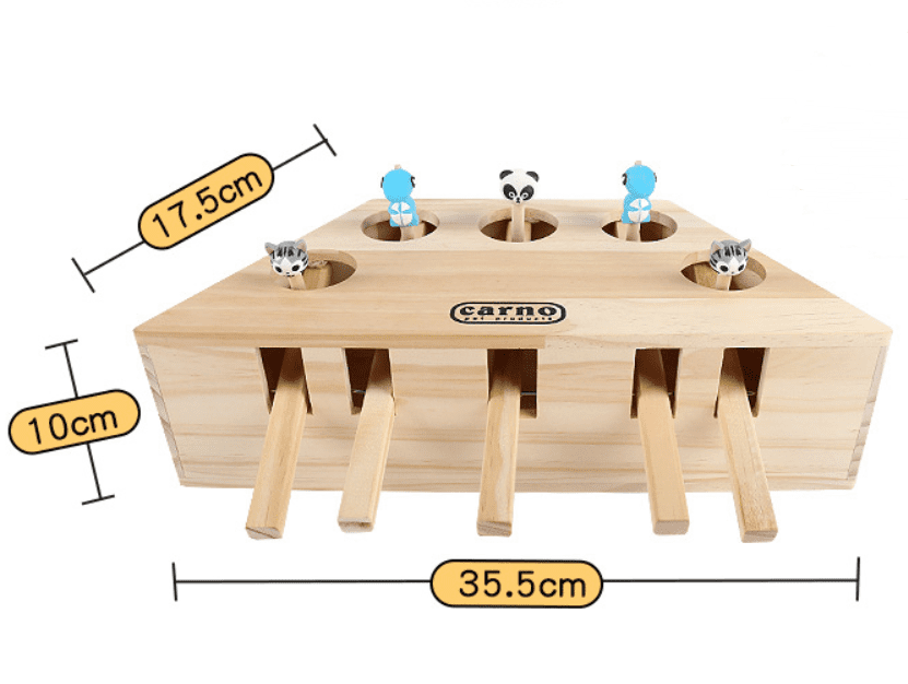 Engaging Wooden Cat and Hamster Interactive Toy - immagine 5
