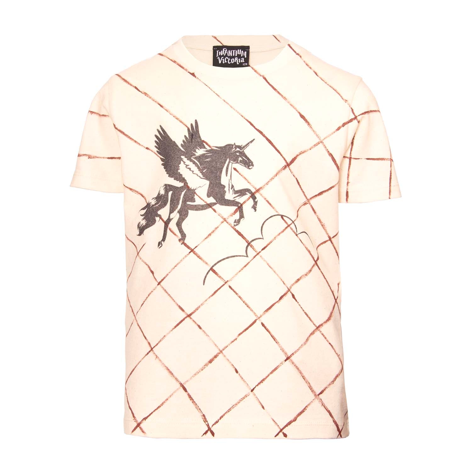 Hand-Painted Off-White T-Shirt with Unicorn - immagine 7