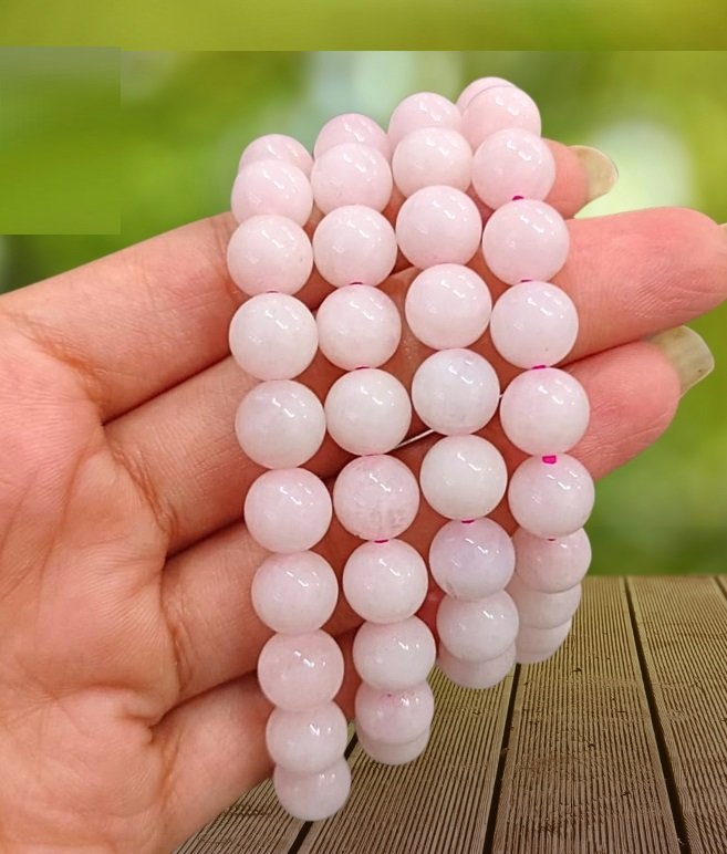 Rose Quartz Bracelet (8 mm Beads) - immagine 2